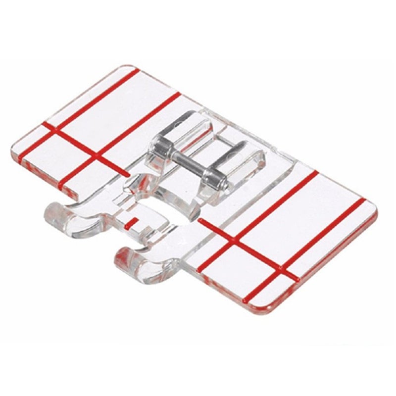YEQIN Border Guide Sewing Machine Presser Foot - Fits All Low Shank Snap-On Singer, Brother, Babylock, Euro-Pro, Simplicity, White, Janome, Kenmore, Juki, New Home - Image 1